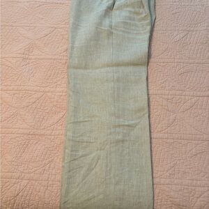 Banana Republic wide leg linen Light Tan Chinos